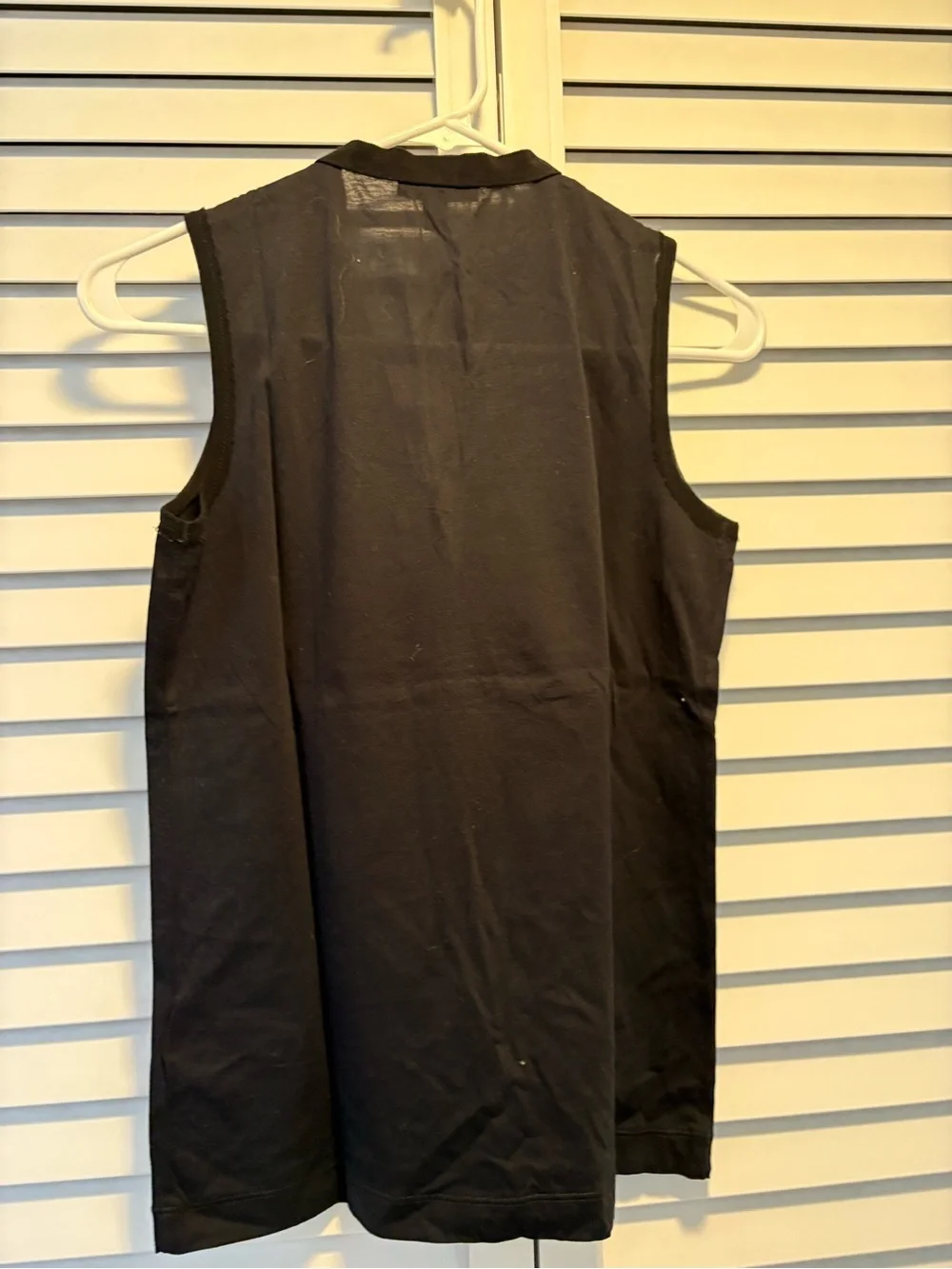 J.Crew Sleeveless Tuxedo-Style Pleated Top